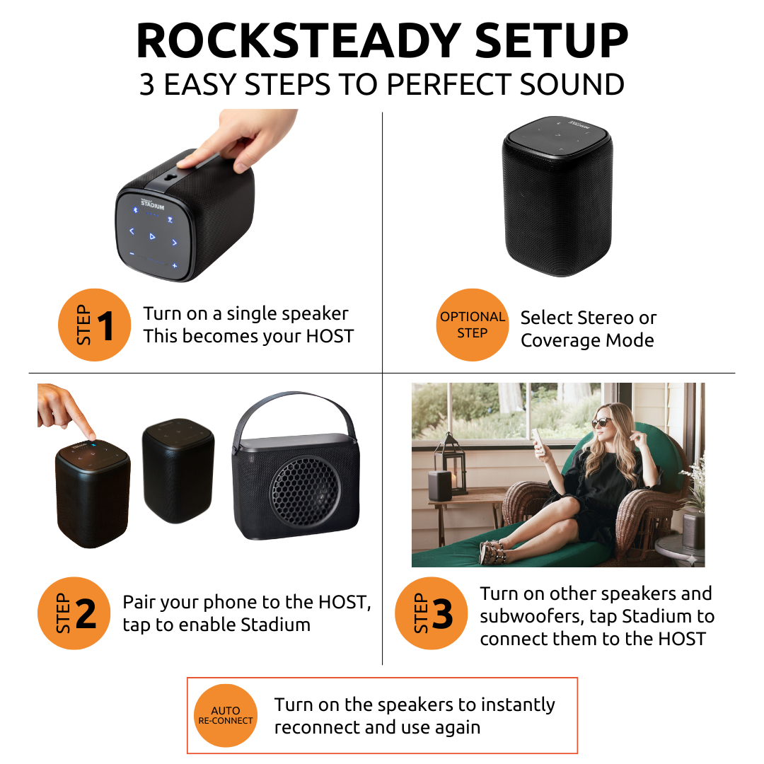 2.1 Pack: 2 Speakers and 1 Subwoofer