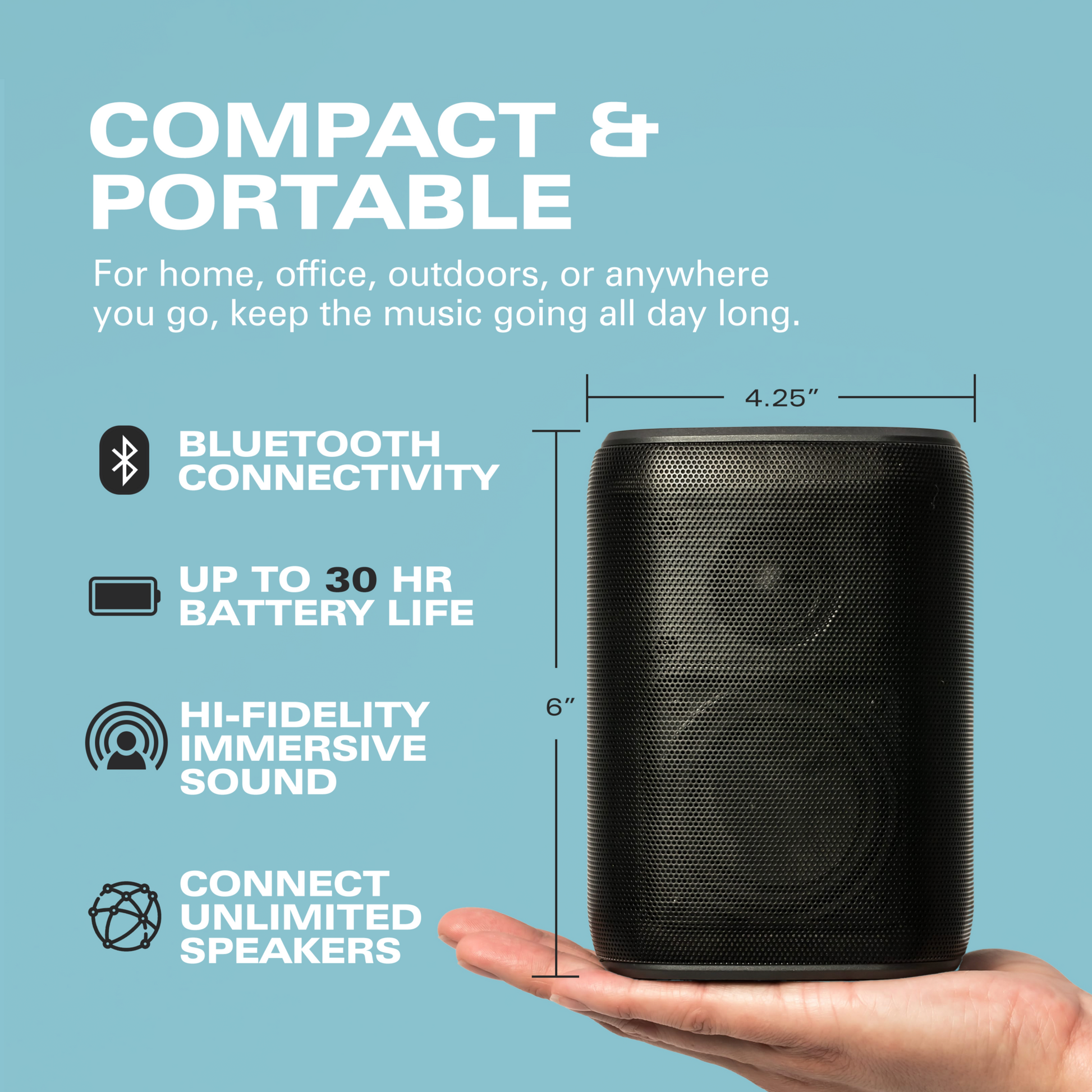 Rocksteady Stadium 2 wireless speaker features