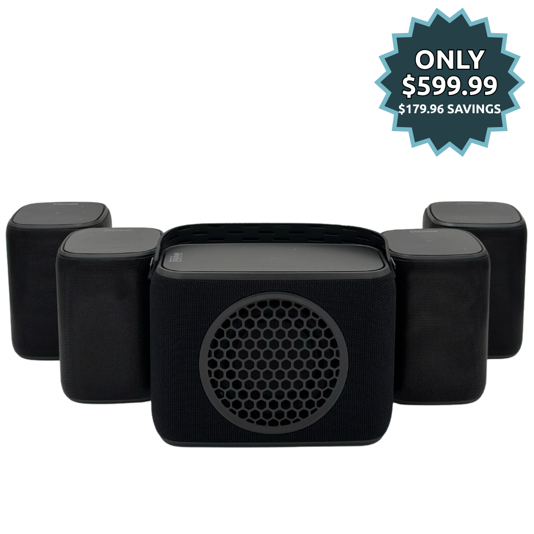 4+1 Pack: 4 Speakers and 1 Subwoofer