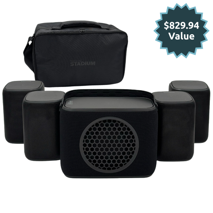 4+1 Bundle Pack: 4 Speakers and 1 Subwoofer