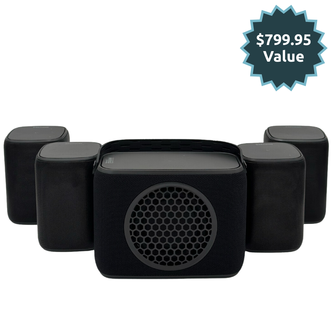 4+1 Pack: 4 Speakers and 1 Subwoofer