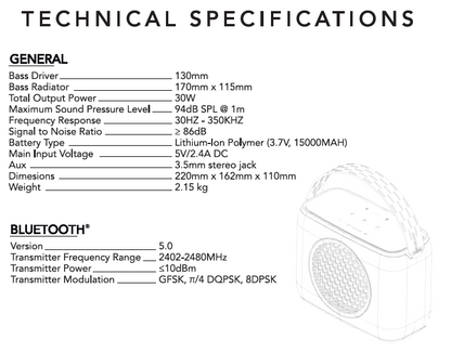 Rocksteady<sup>&reg;</sup>  Stadium <sup>2.0</sup>Subwoofer